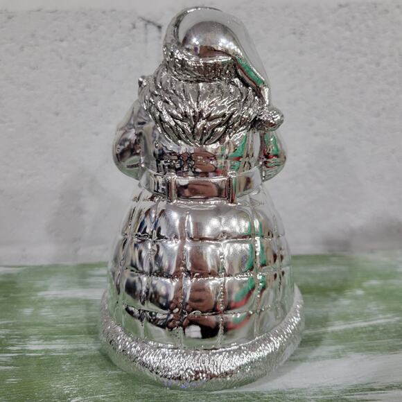 REED & BARTON ~ SILVERPLATE ~ ROTATING MUSIC BOX "SANTA IS COMING TO TOWN" - Picture 5 of 8